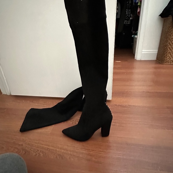Marc Fisher Shoes - Marc fisher thigh high black sude boots